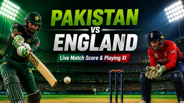 Pakistan vs England Today: Live Match Score Updates